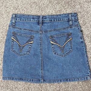 Stretchy Cute Jean Mini Skirt